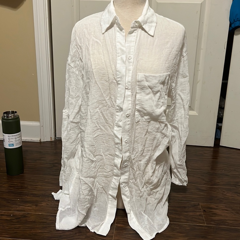 Sheer beach shirt